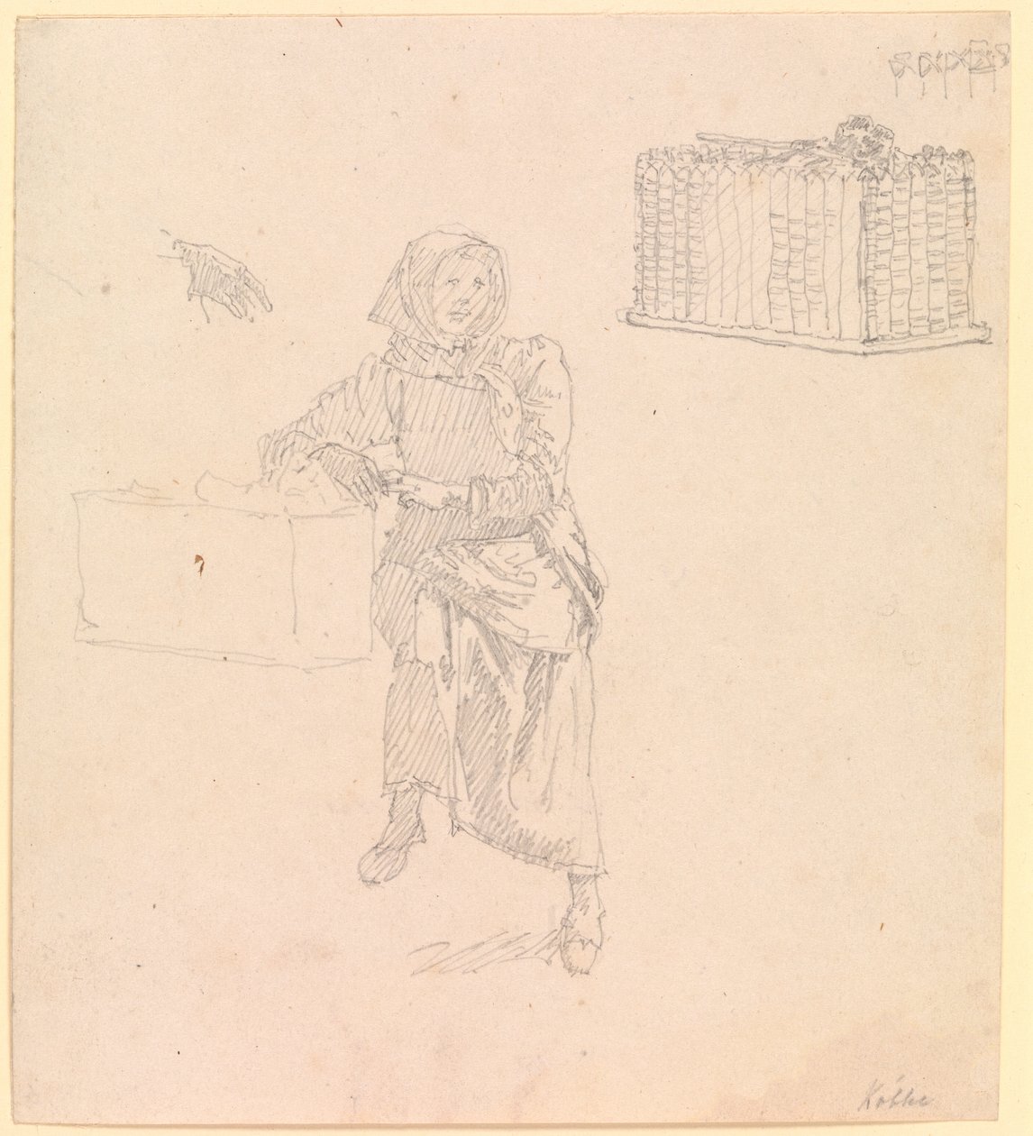 Femme de Skovshoved, assise - Christen Købke
