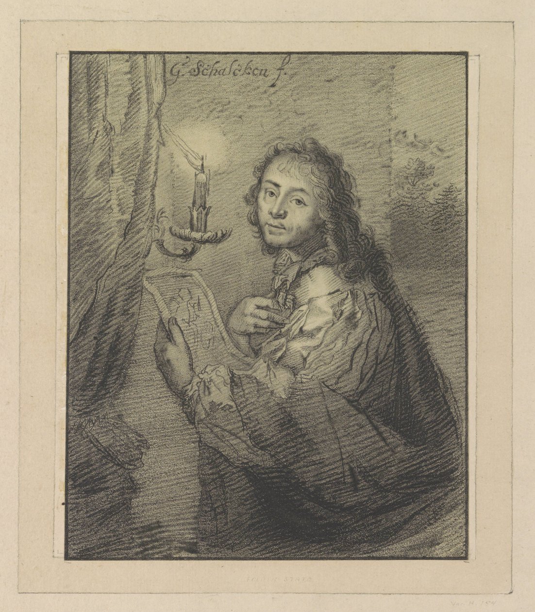 Portrait de Godfried Schalcken à la lumière des bougies - Christiaan Josi