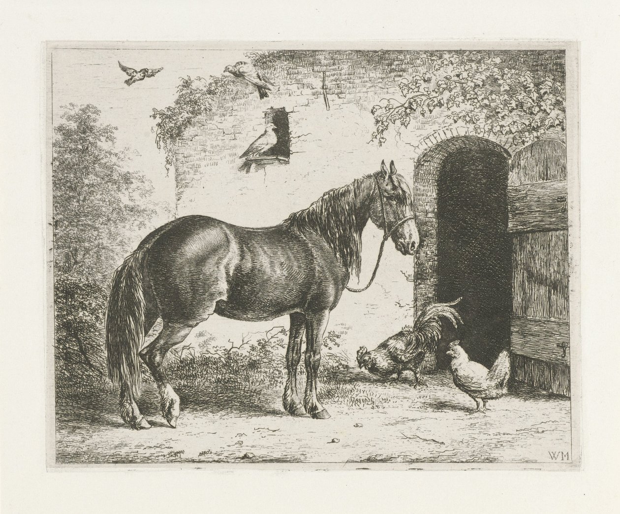Cheval avec licol - Christiaan Wilhelmus Moorrees