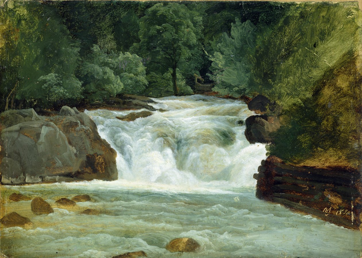 Une cascade en Haute-Bavière, 1830 - Christian Ernst Bernhard Morgenstern