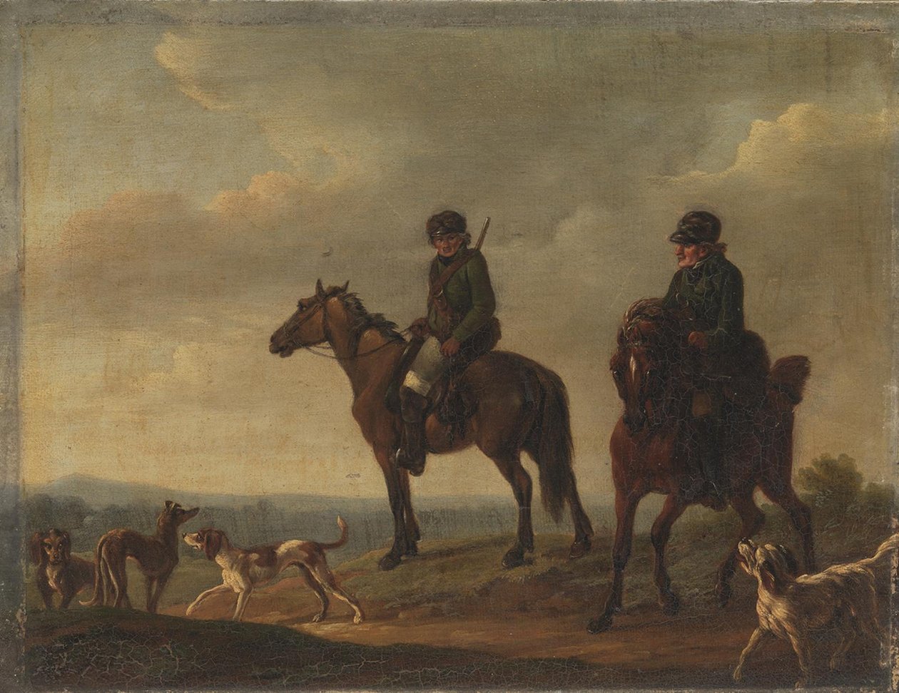 Deux chasseurs à cheval - Christian David Gebauer