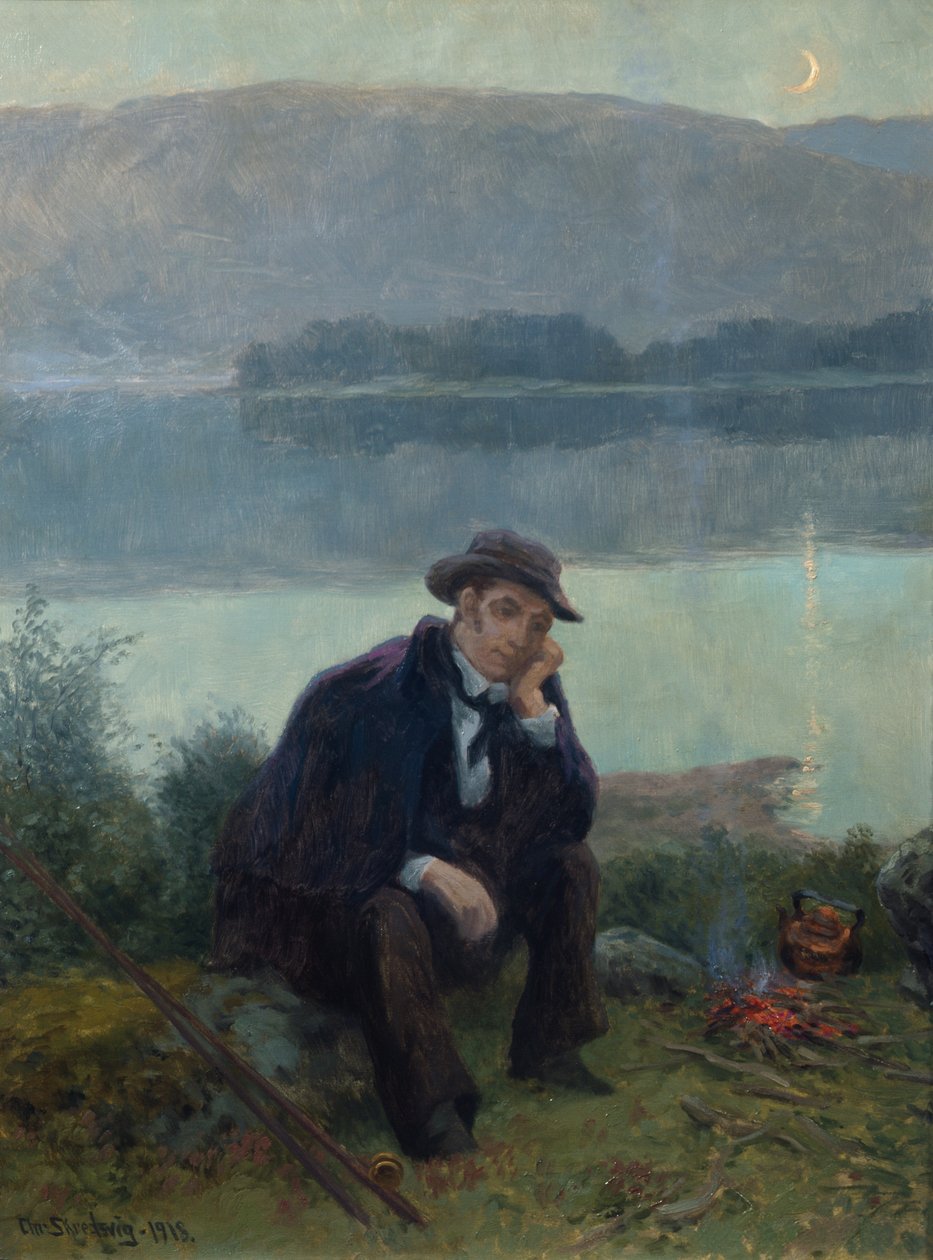Joergen Moe en voyage de pêche - Christian Eriksen Skredsvig