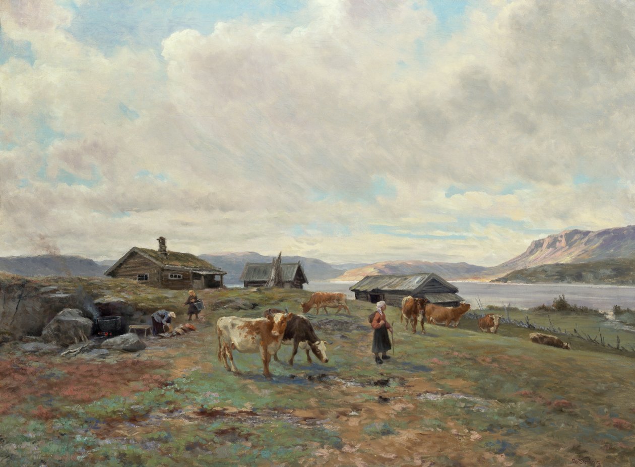 Atmosphère matinale à Holmvassbu - Christian Eriksen Skredsvig