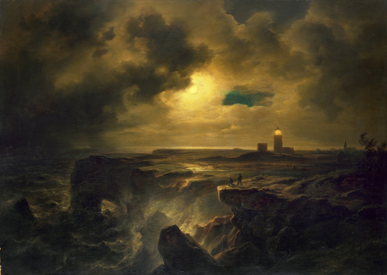 Helgoland au clair de lune - Christian Ernst Bernhard Morgenstern