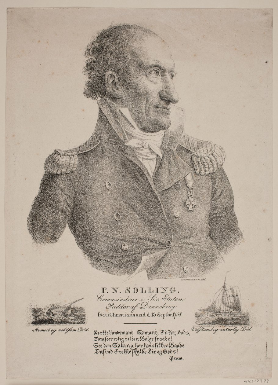 Portrait du commandant Sølling - Christian Hornemann