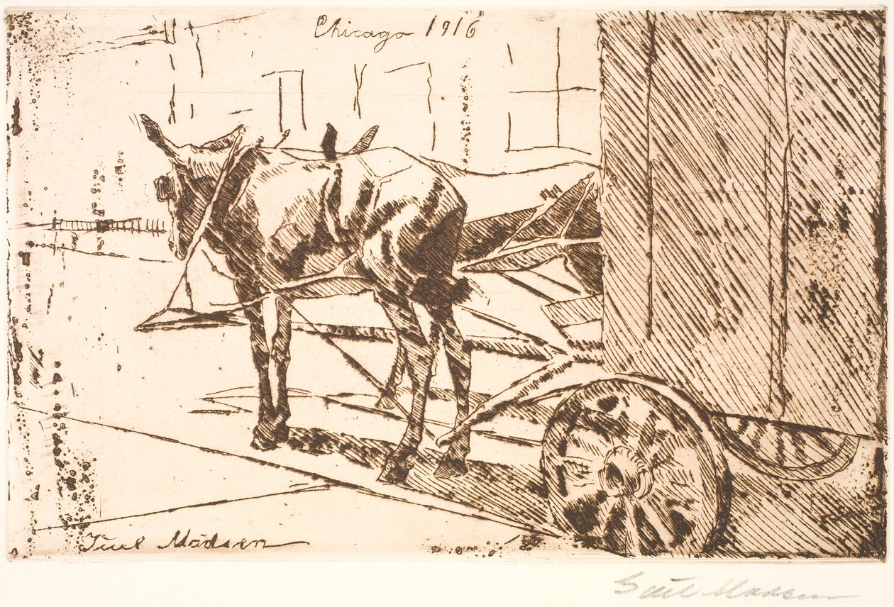 Véhicule avec des mules - Christian Juel Madsen