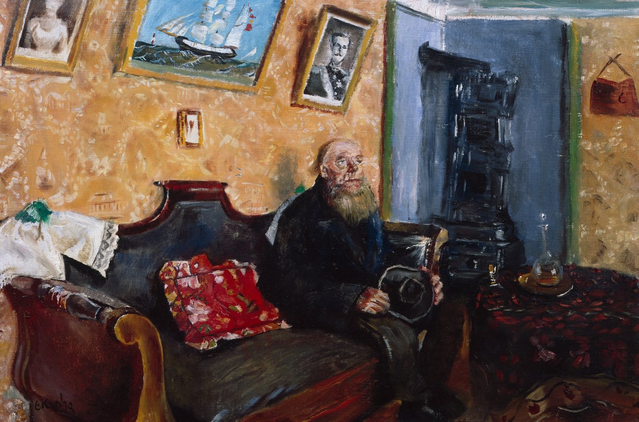Visite de condoléances - Christian Krohg