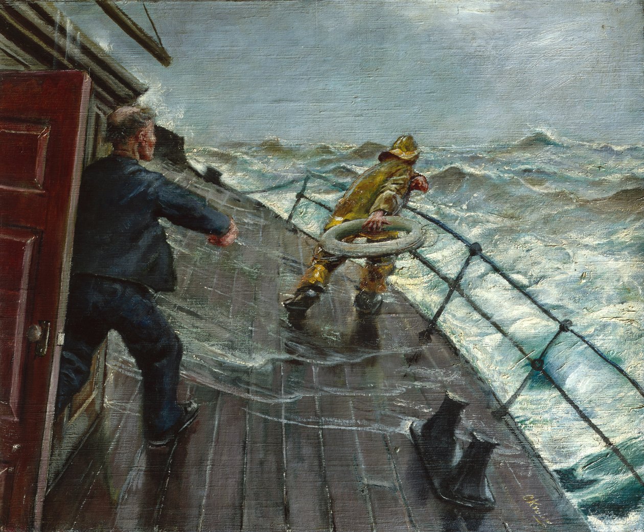 Homme à la mer - Christian Krohg