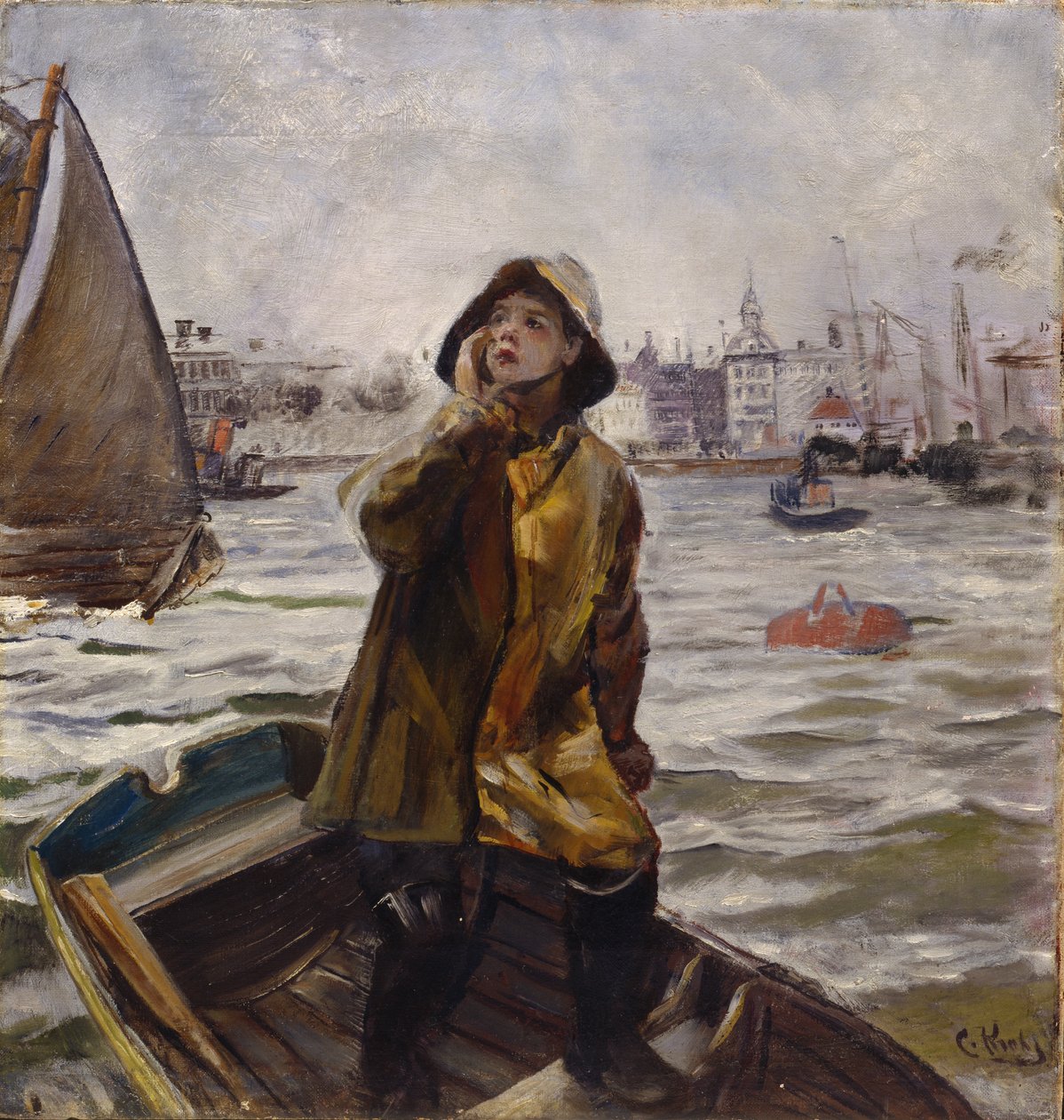Garçon pilote, baie de Bergen - Christian Krohg