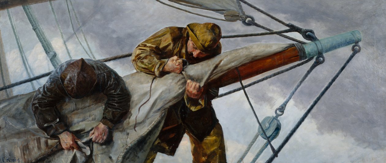 Récif dans les voiles - Christian Krohg