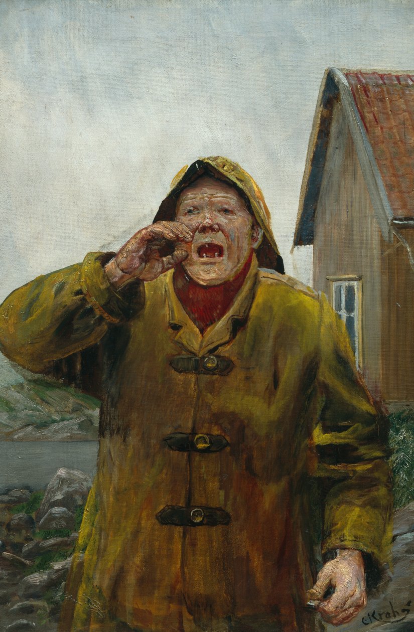 Pêcheur criant - Christian Krohg