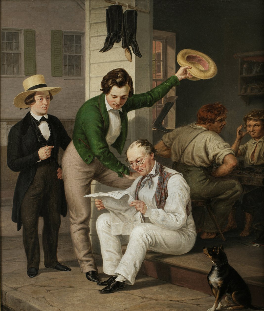 Lire les nouvelles, 1844 - Christian Mayr