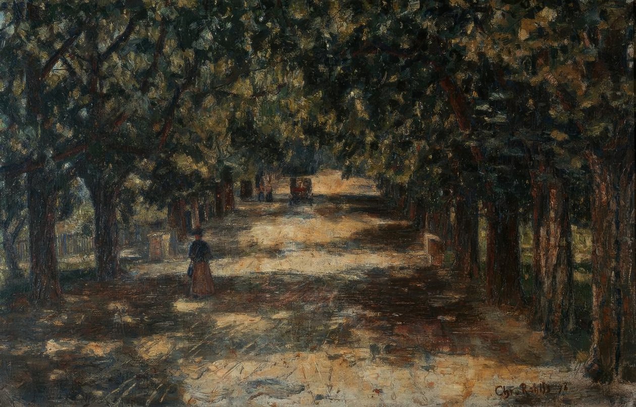 Allée de châtaigniers vers Belvedere - Christian Rohlfs