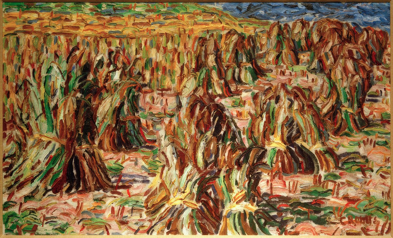 Champ de blé (Gerbes de blé) - Christian Rohlfs