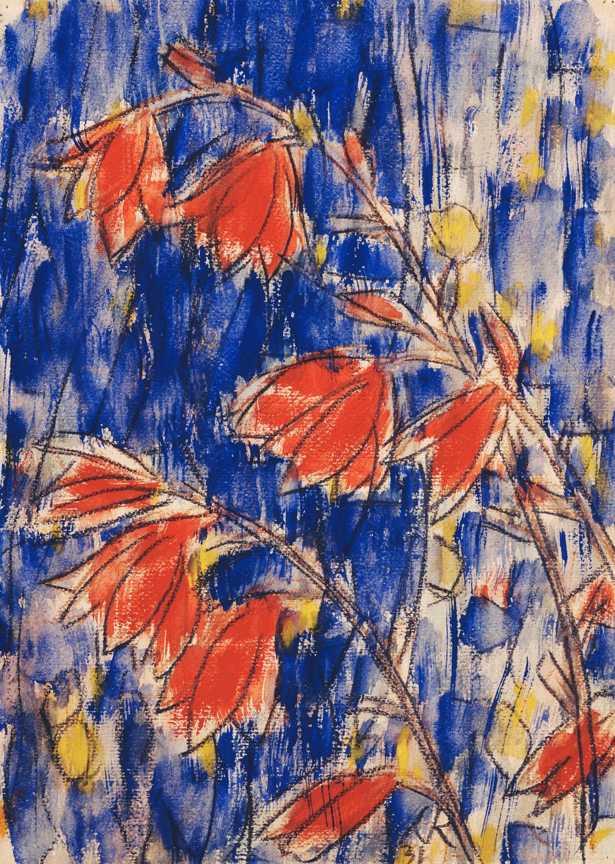 Rote Blumen - Christian Rohlfs