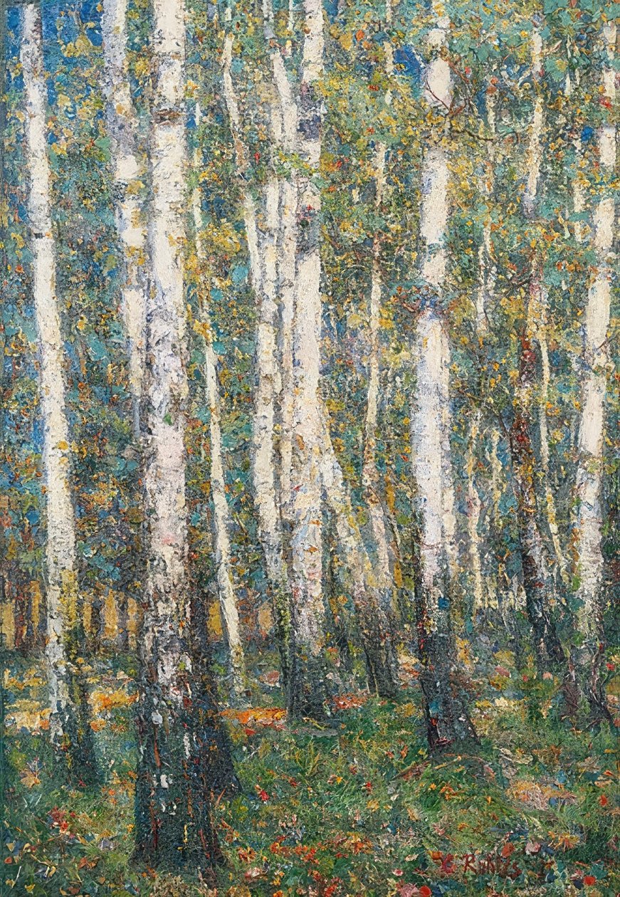 Intérieur de forêt - Christian Rohlfs