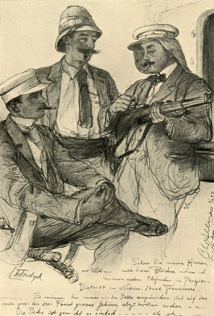 Européens à bord du navire - Christian Wilhelm Allers