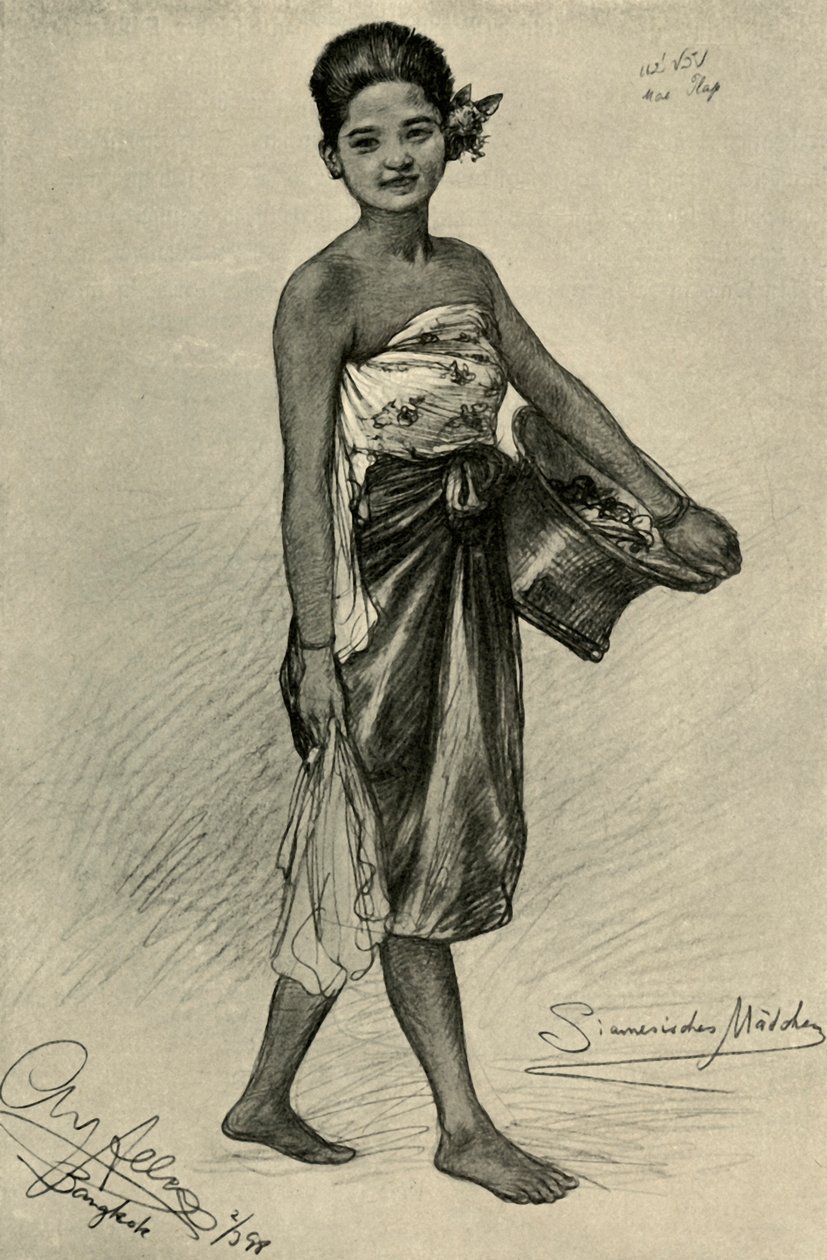 Fille siamoise, Bangkok - Christian Wilhelm Allers