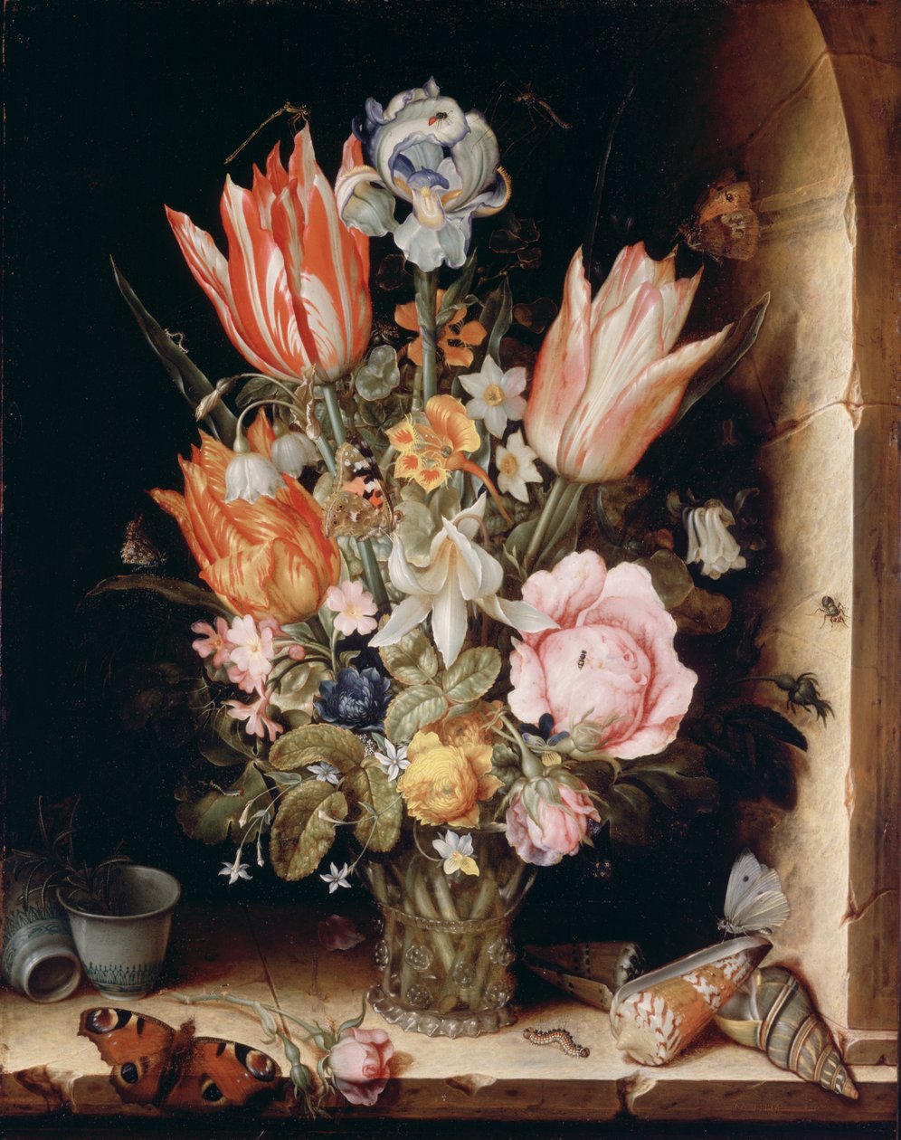 Nature morte avec des fleurs dans un vase - Christoffel van den Berghe
