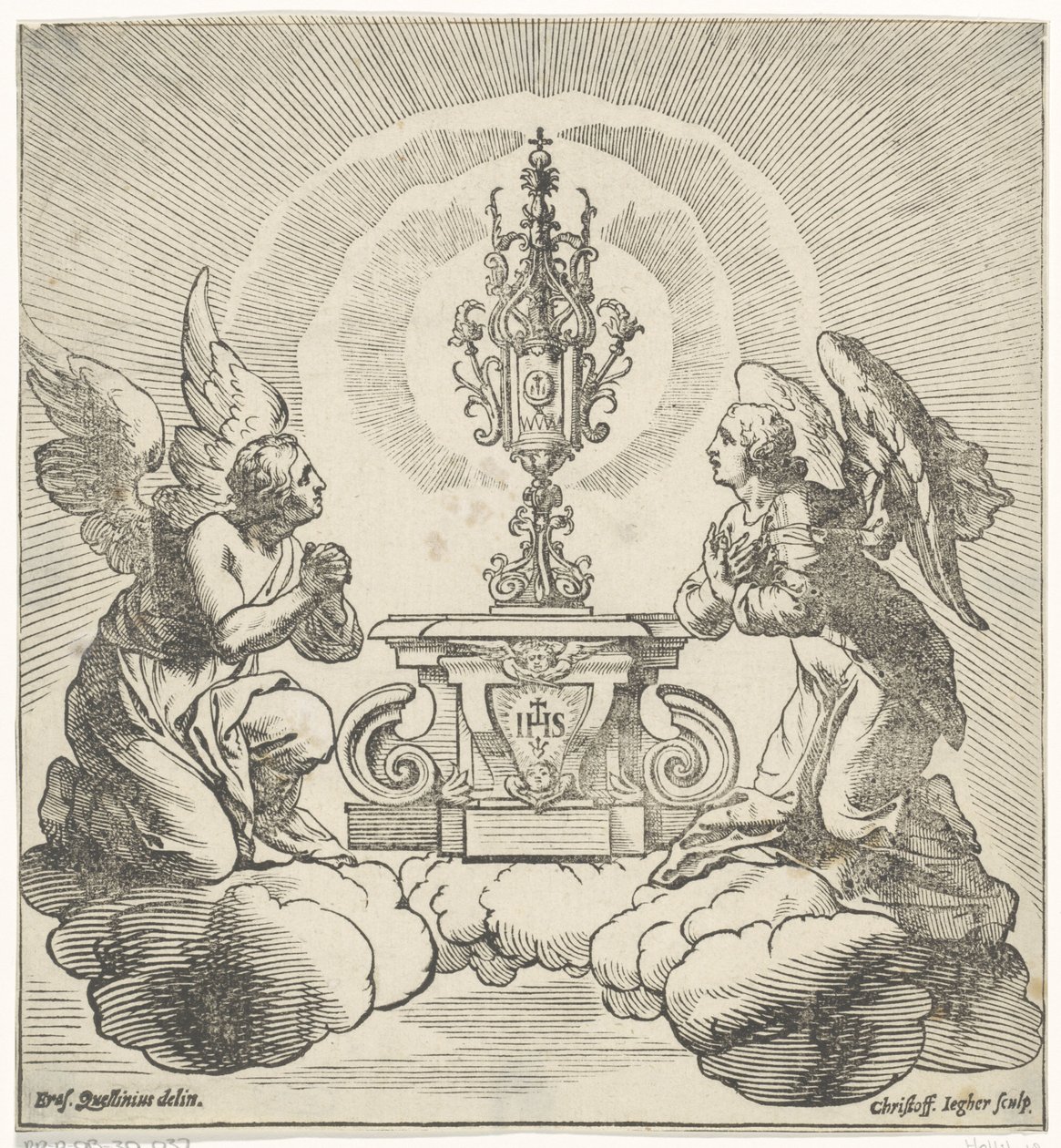 Deux anges adorent l