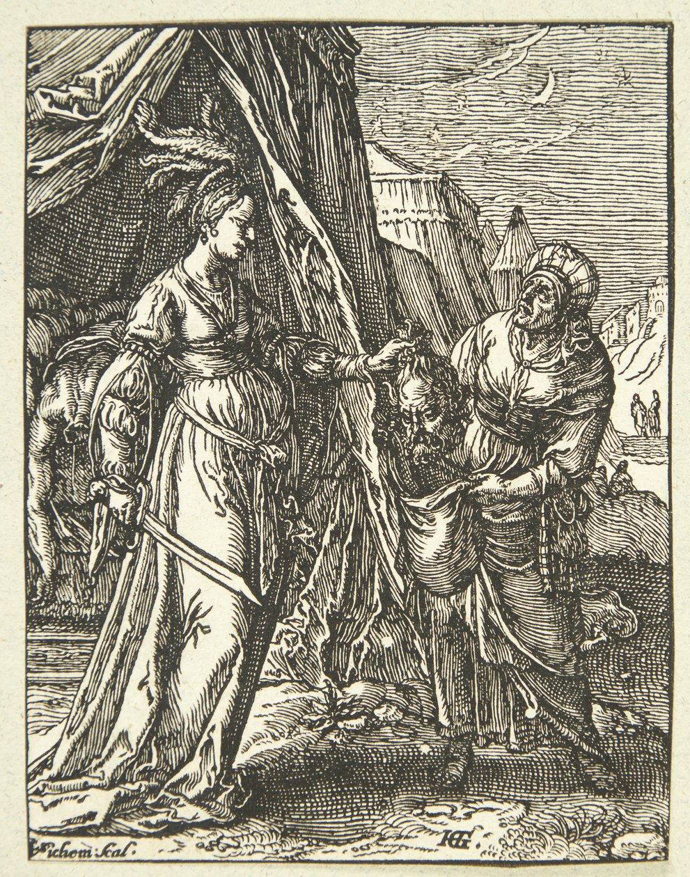 Judith avec la tête d