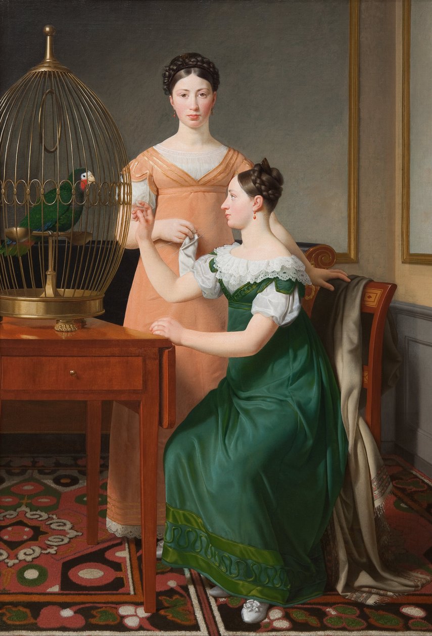 Bella et Hanna. Les filles aînées de M.L. Nathanson - Christoffer Wilhelm Eckersberg