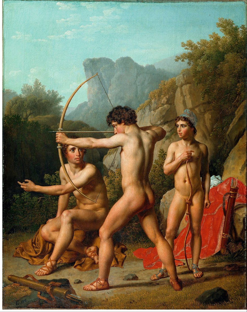 Trois garçons spartiates s