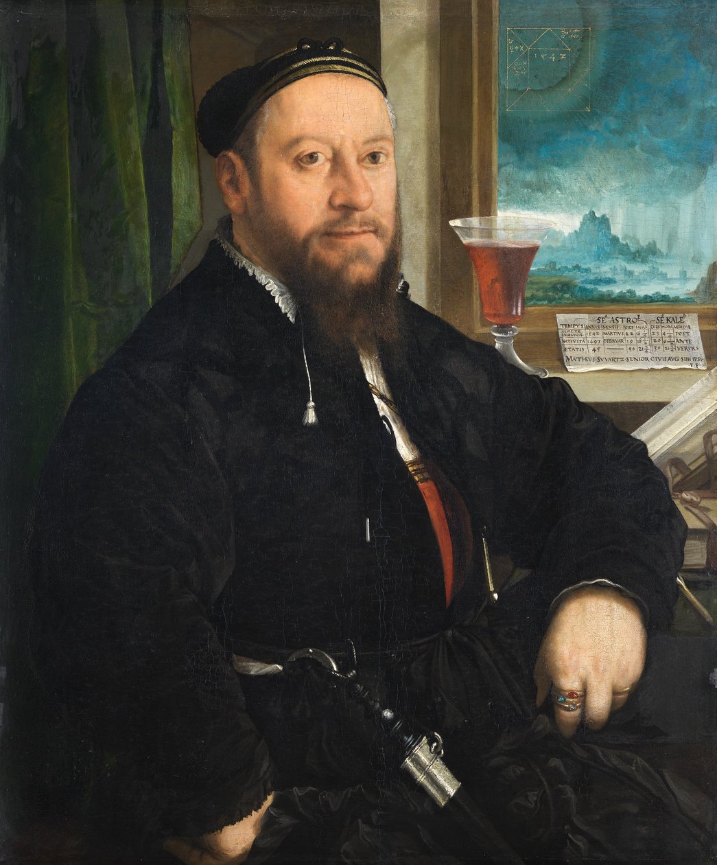 Portrait de Matthäus Schwarz - Christoph Amberger