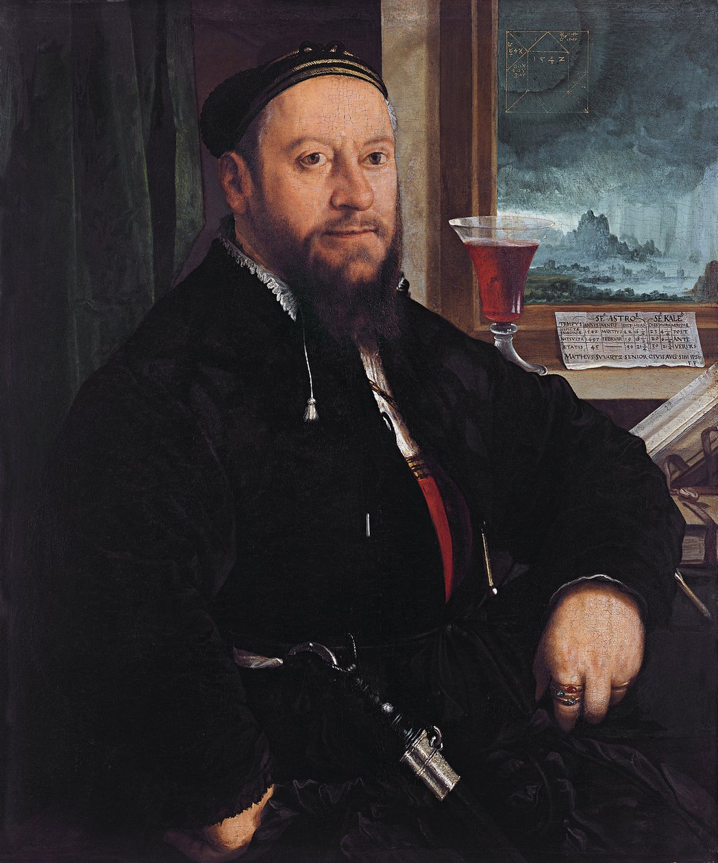 Portrait de Matthäus Schwarz - Christoph Amberger