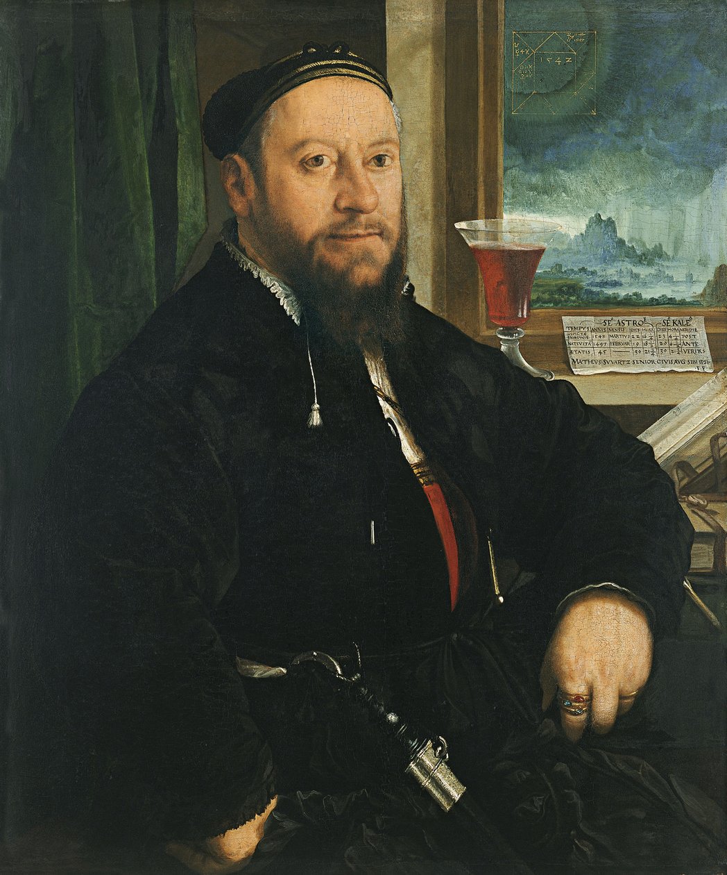 Portrait de Matthäus Schwarz - Christoph Amberger