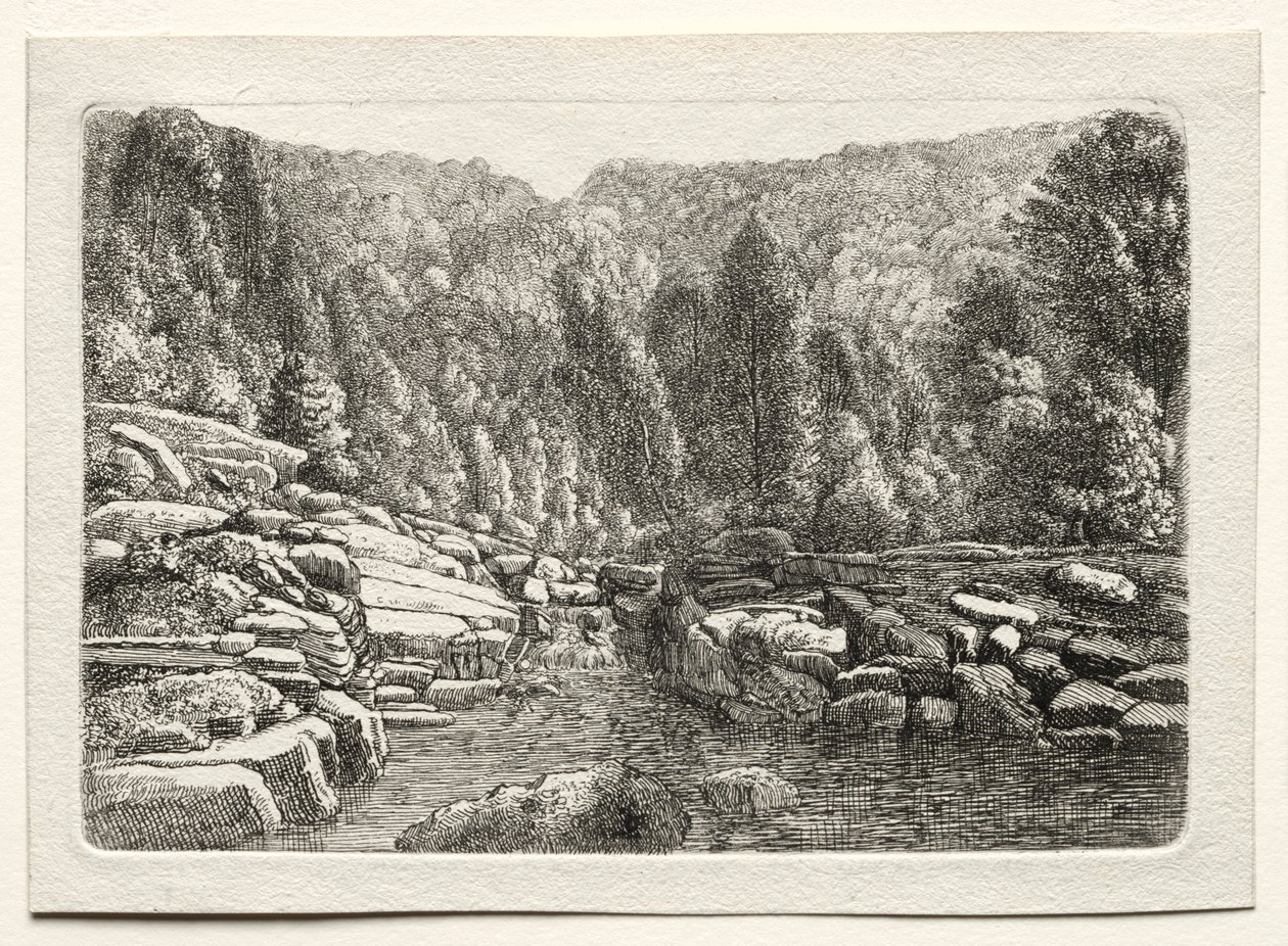 Eau dans les montagnes, vers 1790-1800 - Christoph Nathe