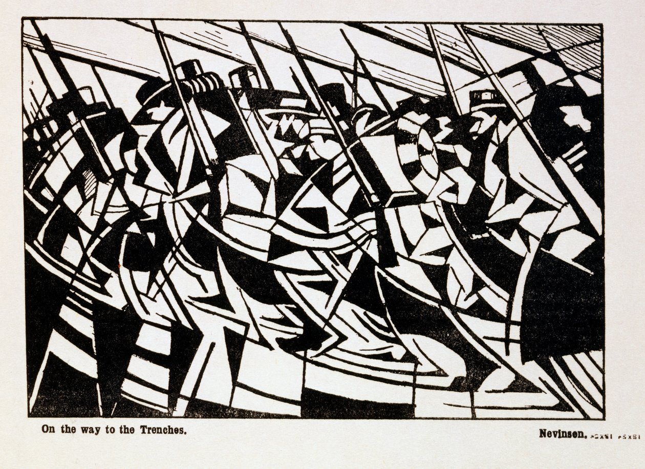 En route vers les tranchées, illustration de la revue 