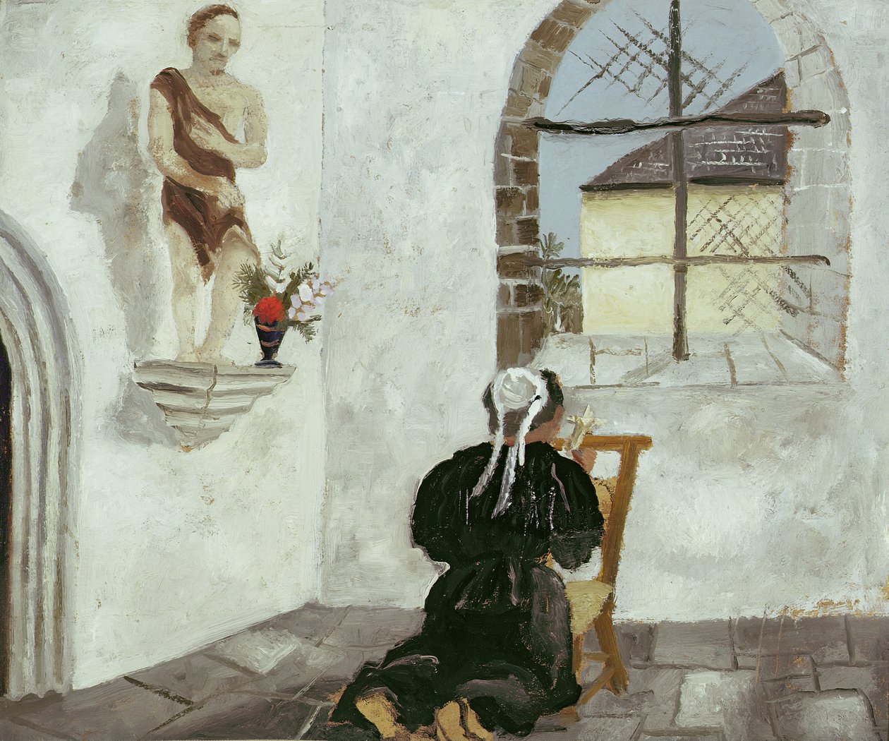 Femme bretonne en prière - Christopher Wood