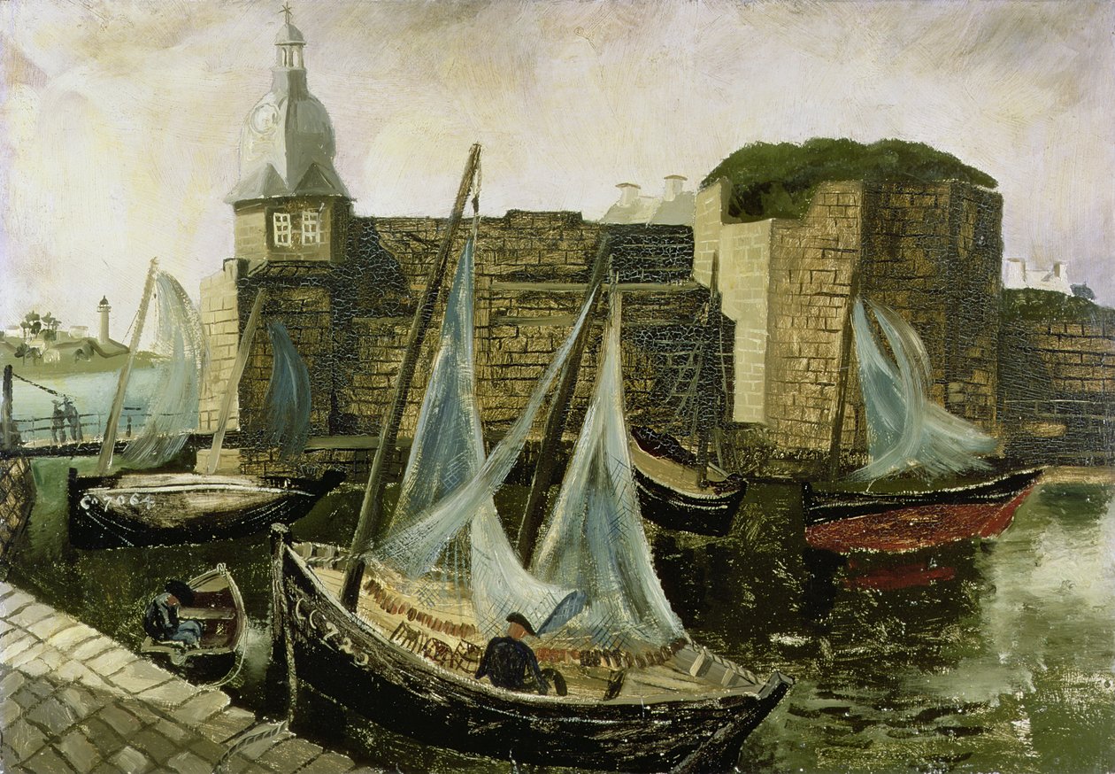 La Ville-Close, Concarneau, Bretagne, 1930 - Christopher Wood