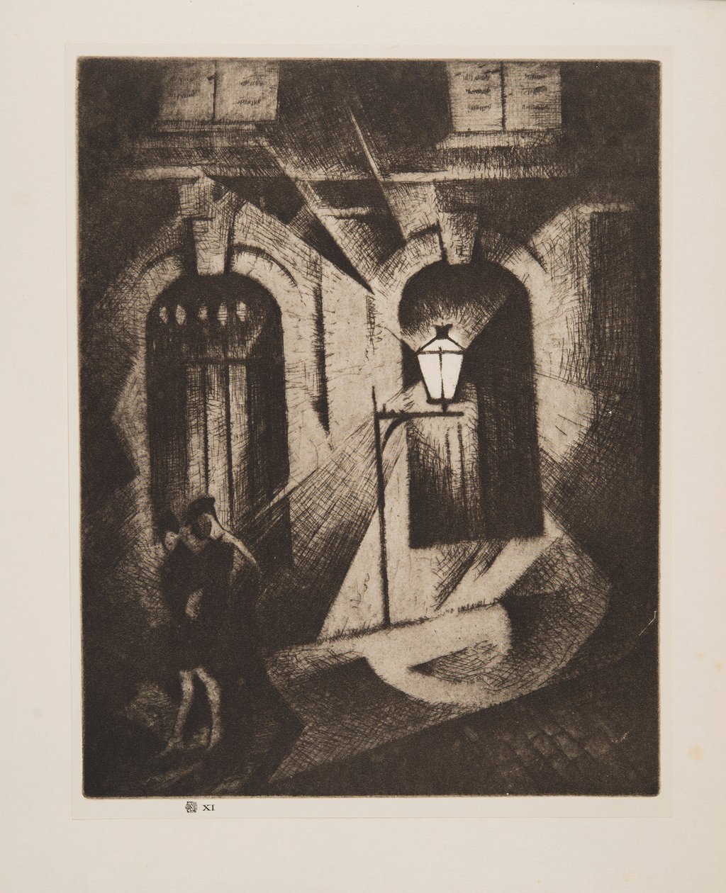 Nuit sinistre à Paris, pub. 1929 - Christopher Richard Wynne Nevinson