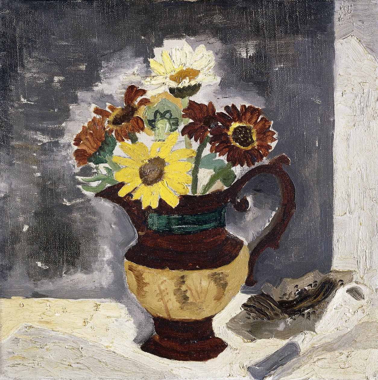 Marguerites dans un pichet en lustre, St. Ives - Christopher Wood