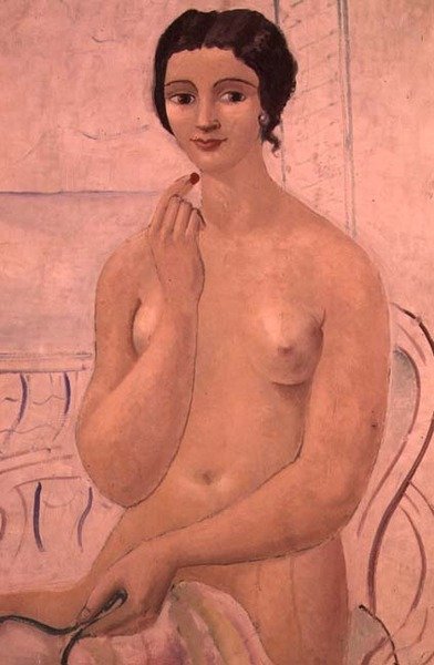 Fille avec rouge à lèvres, c.1925 - Christopher Wood