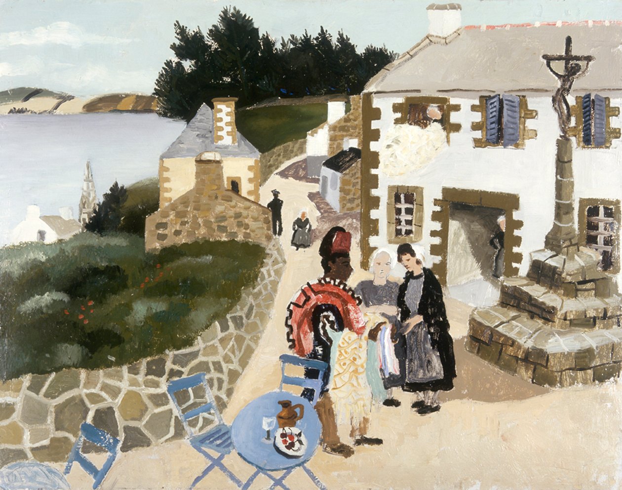 Le vendeur de tapis, Treboul, 1930 - Christopher Wood