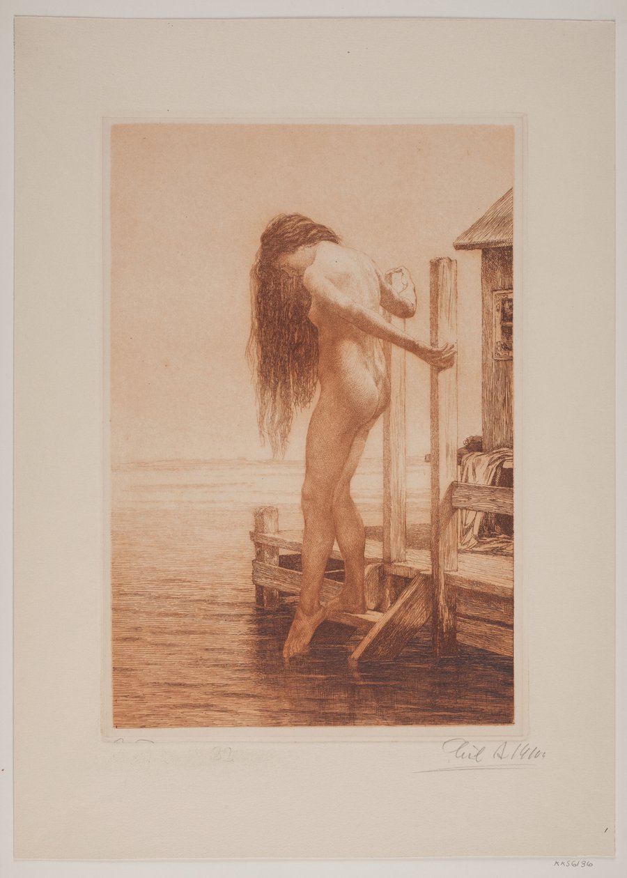 Dame se baignant - Cilius Johannes Konrad Andersen