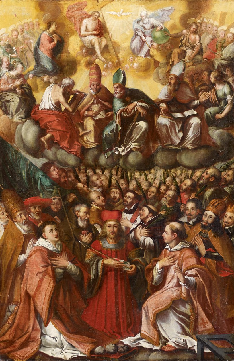 Autel de la Toussaint avec la Trinité - Circle of Christoph Thomas Scheffler