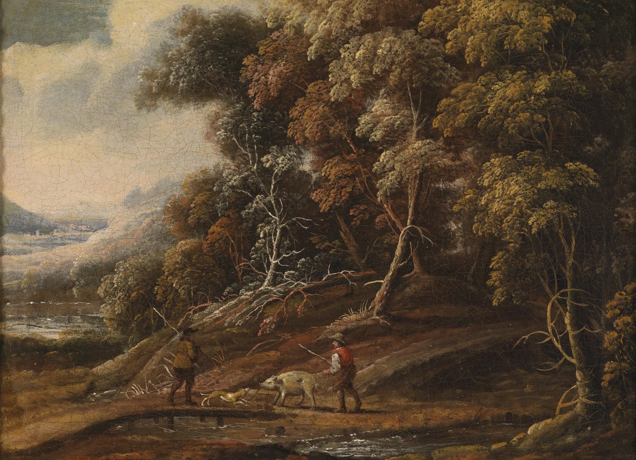 Rencontre au bord de la forêt - Circle of Denis van Alsloot