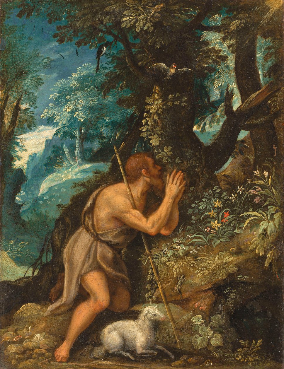 Saint Jean dans la nature - Circle of Adam Elsheimer