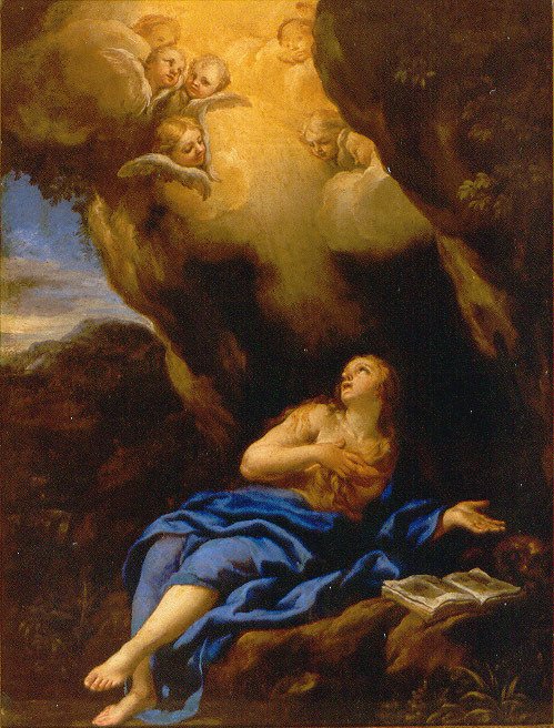 Marie-Madeleine dans la grotte - Ciro Ferri