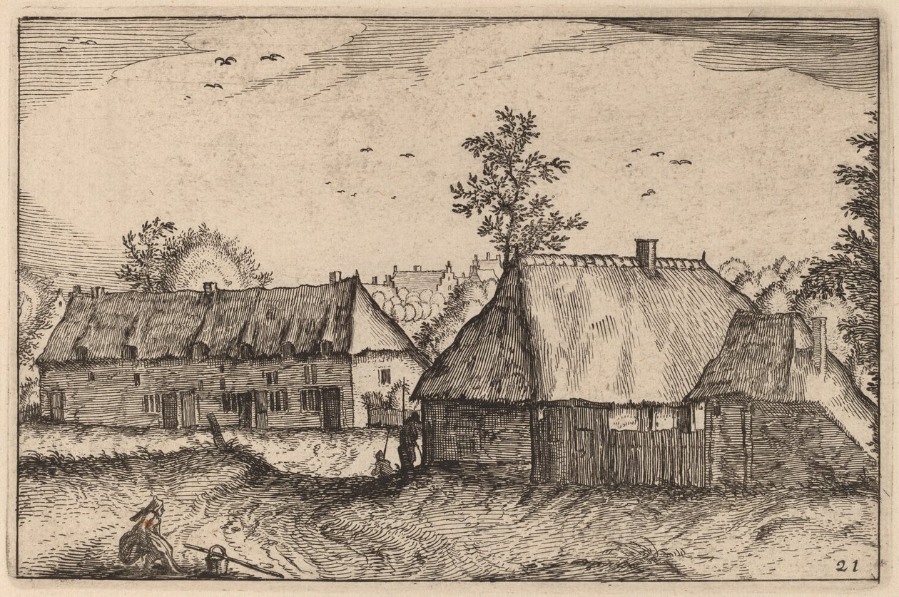 Grands hangars - Claes Jansz Visscher after Johannes van Doetechum, the Elder after Lucas