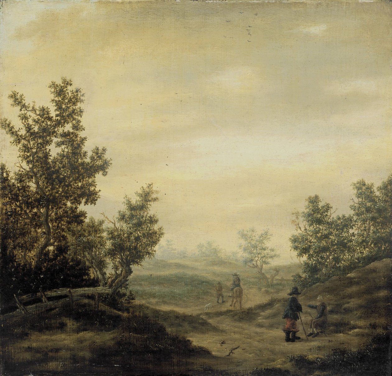 Route dans les dunes - Claes van Beresteyn (attributed to)