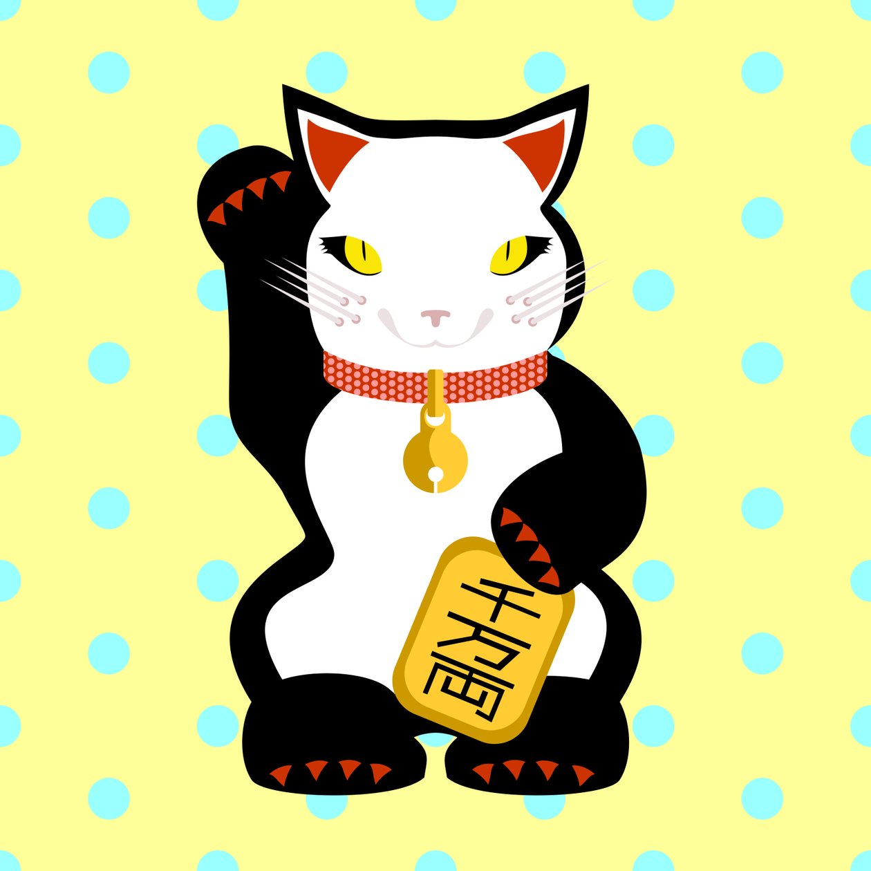 Maneki Neko Chat Porte-Bonheur - Claire Huntley