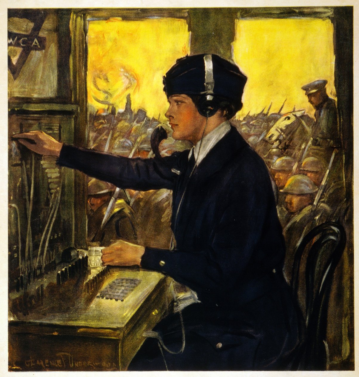 Opératrice téléphonique de la YWCA - Clarence F. Underwood