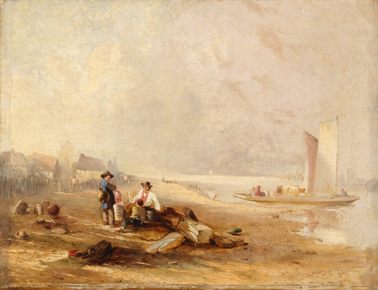 Une rive de rivière - Clarkson Stanfield