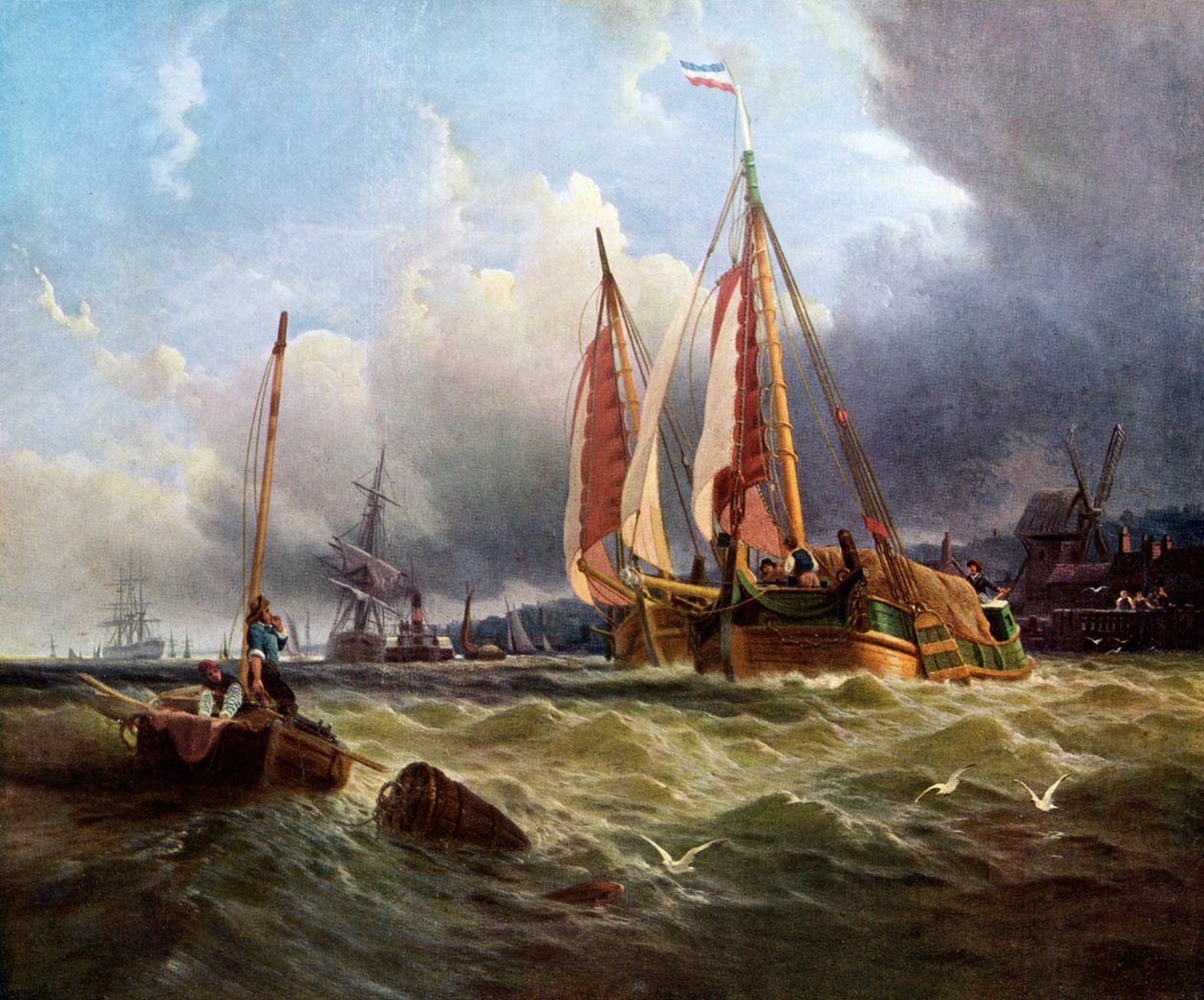 Oude Schelde, Île de Texel, 1862, vers 1920 - Clarkson Stanfield