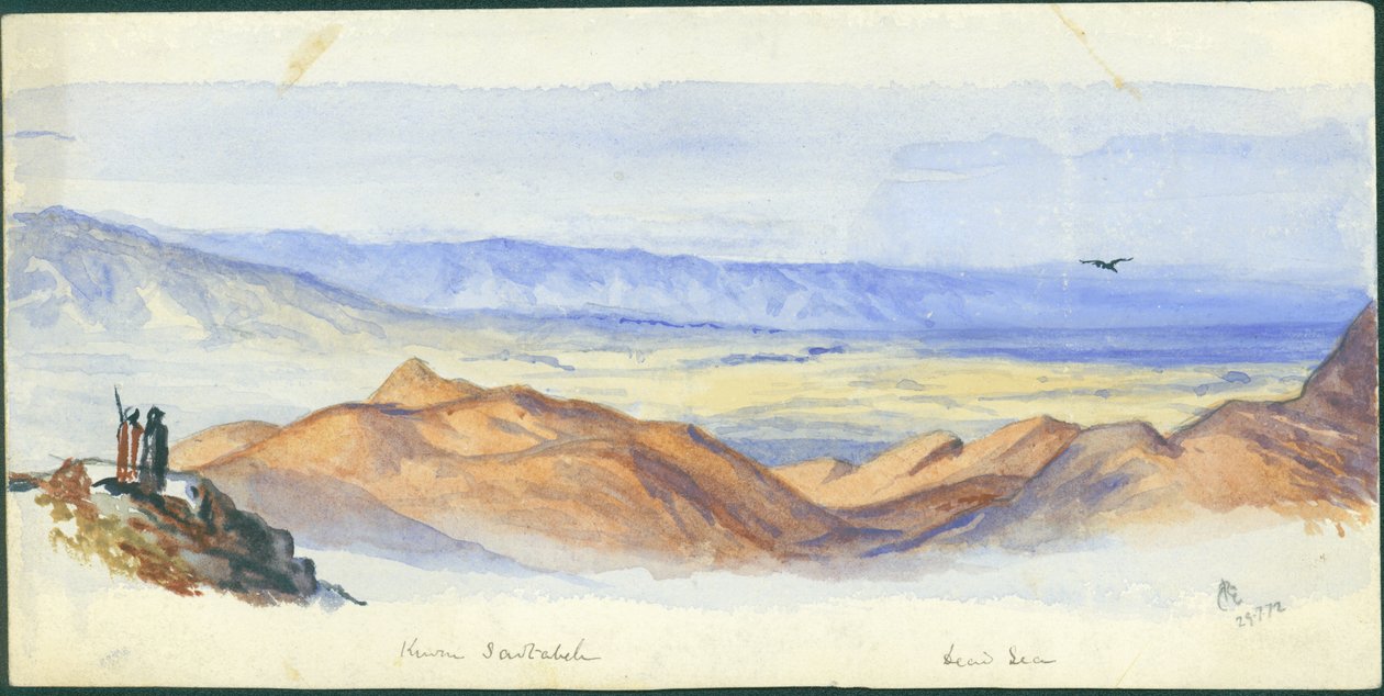 Karn Sartabeh, vallée du Jourdain, 1872 - Claude Conder